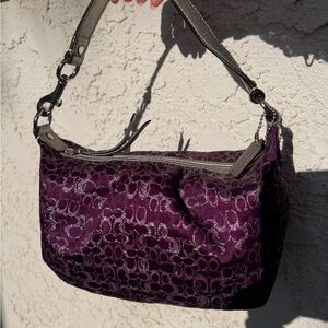 Vintage Coach rare purple shoulder bag